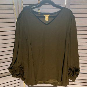 Multiples Black Blouse xxl